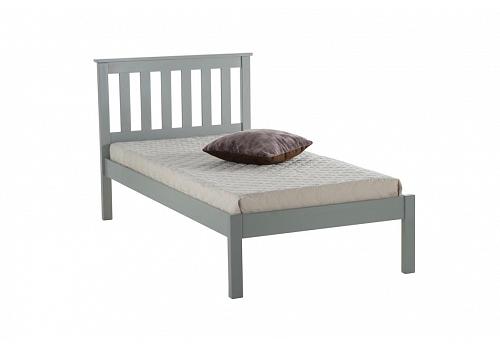 3ft Single Denby Grey Wood Painted Shaker Style Bed Frame 1